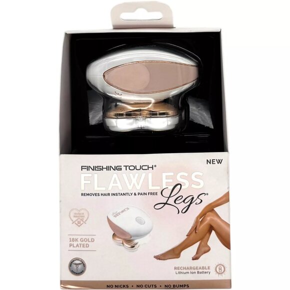 Finishing Touch Flawless Legs 18K Gold Plated Rechargeable Electric Razor - Picture 4 of 4